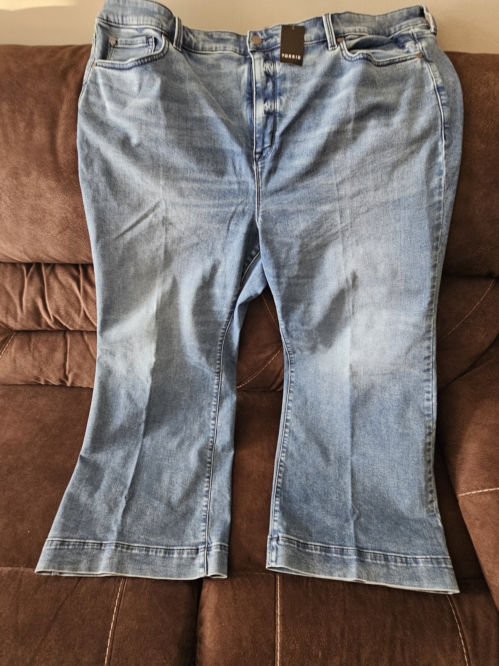 torrid Light Blue Wide Leg Jeans
